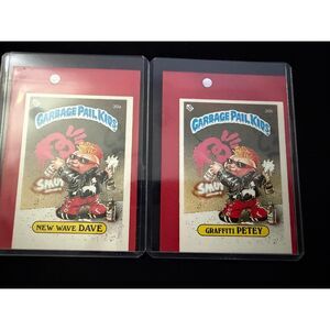 Vintage 1985 Topps Garbage Pail Kids UK Minis Series 1 30A and 30B